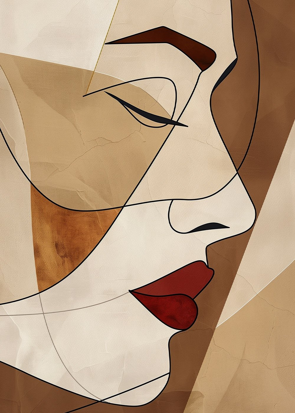 Abstract Face Art תמונה 1