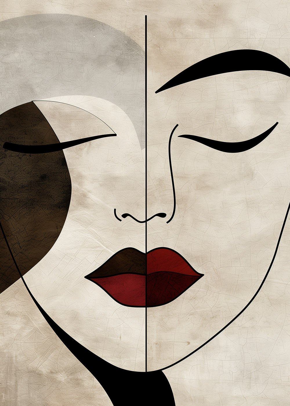 Abstract Face Art תמונה 2