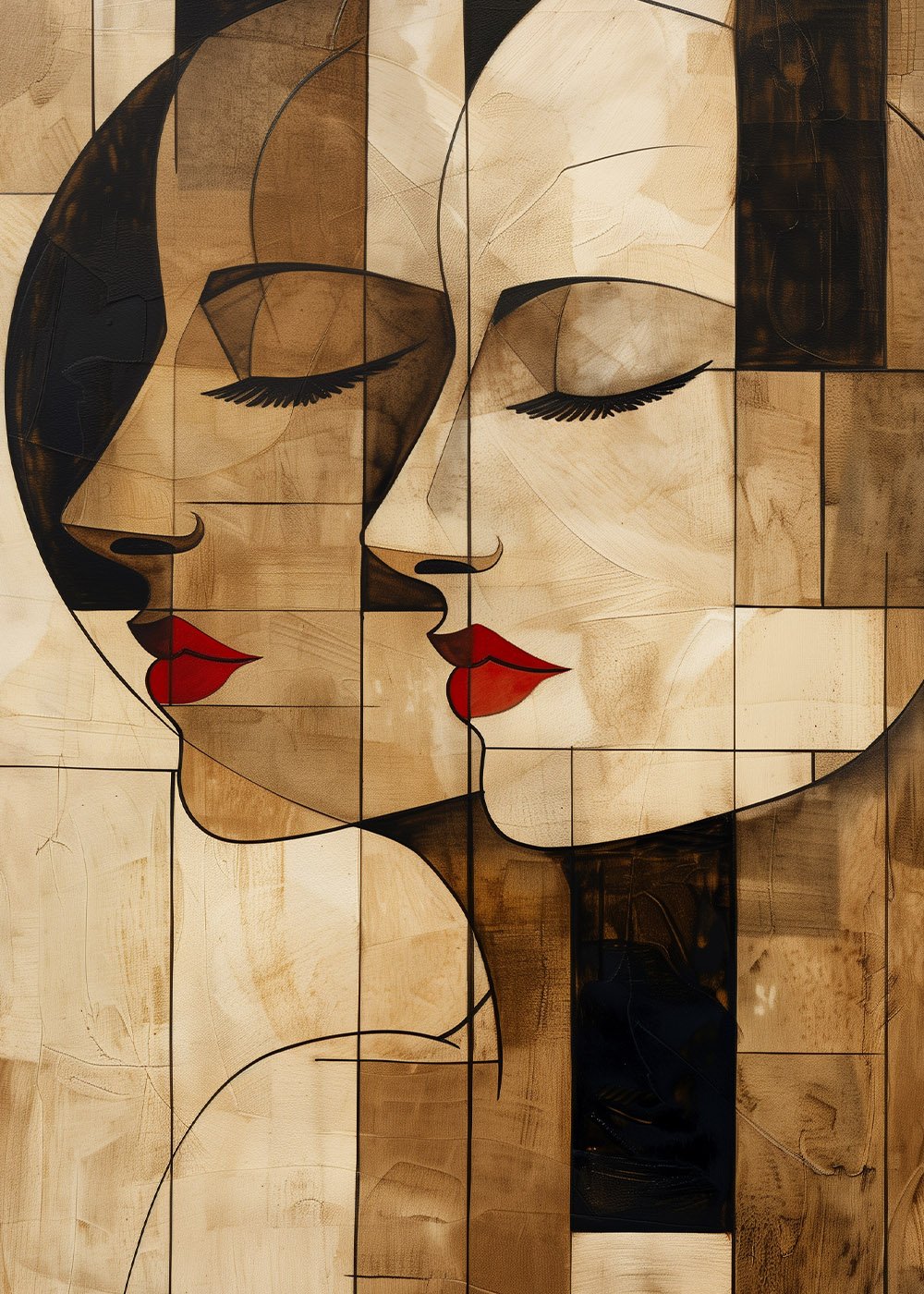 Abstract Face Art תמונה 3